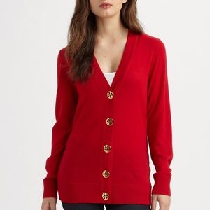 Tory Burch Red Cradigan